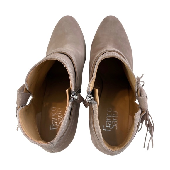 Franco Sarto Harrah Suede Tassel Ankle Boots Size 11M - Picture 10 of 15